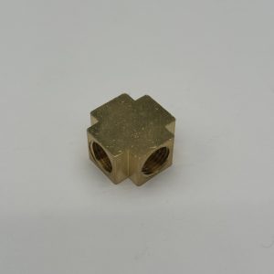 1/4 inch NPT Brass 4 Way Cross Tee
